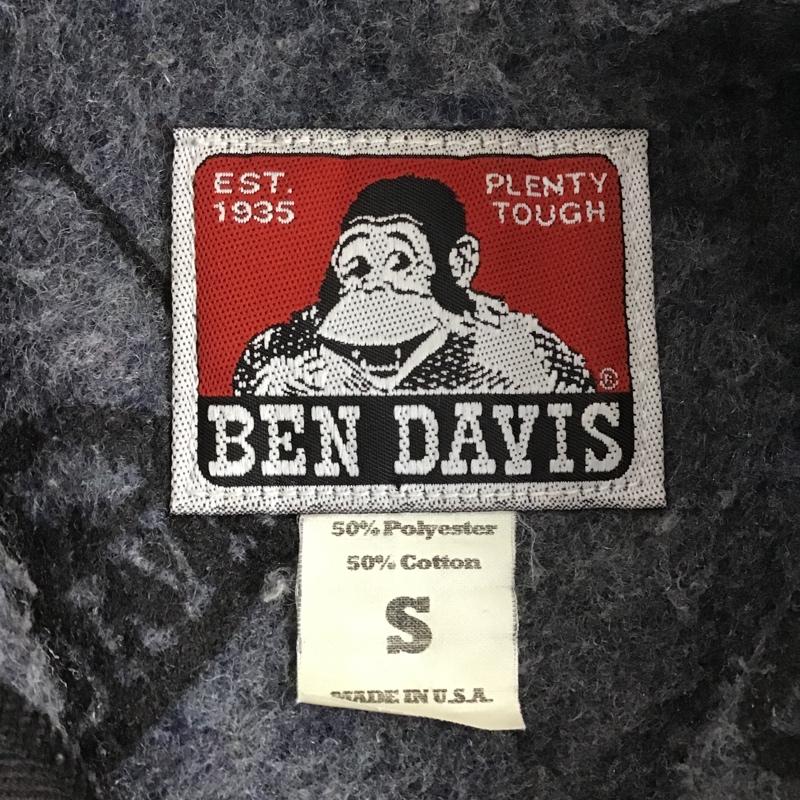 ベンデイビス BEN DAVIS ジャケット、上着 ジャケット、ブレザー Gジャン デニムジャケット アウター カジュアルジャケット USA製 S ロゴ、文字 黒 / ブラック /  メンズ USED 古着 中古 10105595