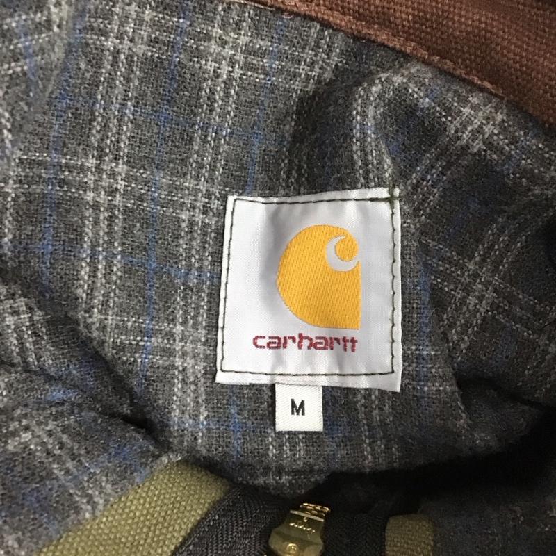 カーハート Carhartt ジャケット、上着 ジャケット、ブレザー ジップアップジャケット ジャンパー ジャケット カジュアルジャケット アウター M ロゴ、文字 カーキ / カーキ /  メンズ USED 古着 中古 10124237