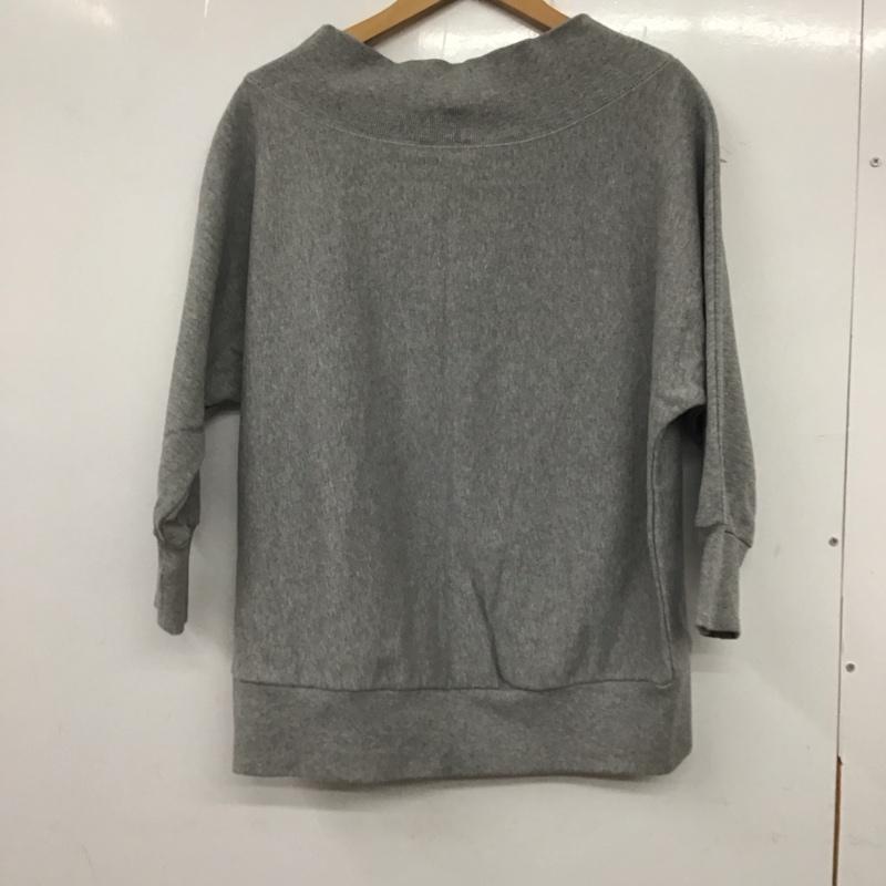 ジーナシス JEANASIS トレーナー 長袖 FREE 無地 灰 / グレー /  レディース USED 古着 中古 10138022