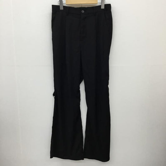 ジュンレッド JUNRed パンツ スラックス ニーベルテッドワイドフレアパンツ ANS-75090 M 無地 黒 / ブラック /  メンズ USED 古着 中古 10140183