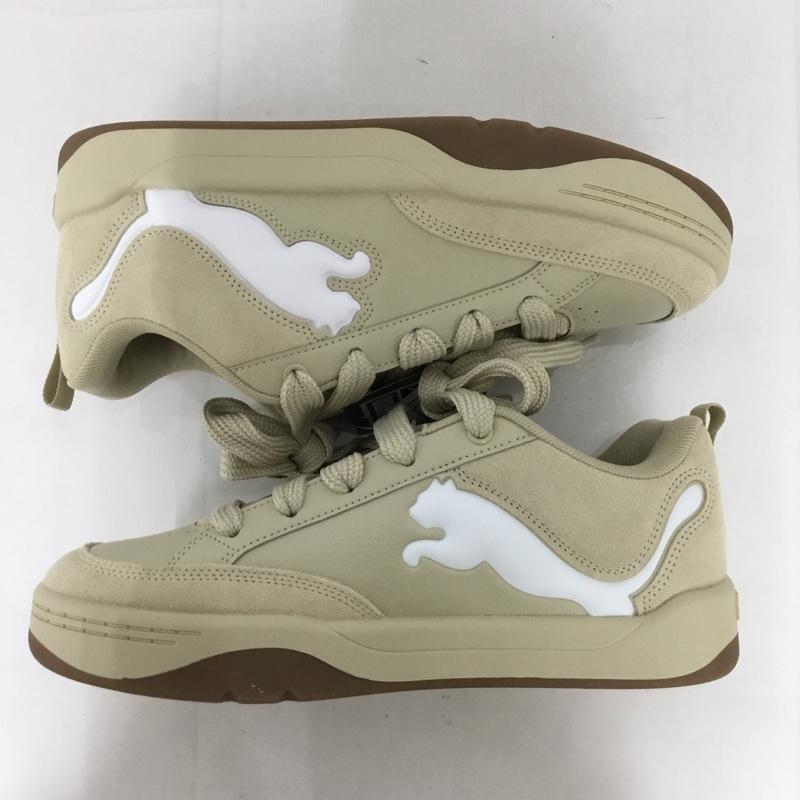 プーマ PUMA スニーカー スニーカー 395022-02 パーク ライフスタイル 27cm 箱有 27.0cm ロゴ、文字 ベージュ / ベージュ / X 白 / ホワイト /  メンズ USED 古着 中古 10125186