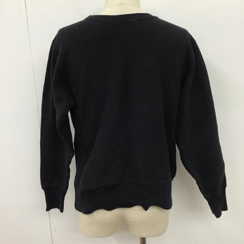 チャンピオン Champion トレーナー 長袖 長袖トレーナー スウェット 長袖カットソー クルーネックカットソー M 無地 黒 / ブラック /  メンズ USED 古着 中古 10111646