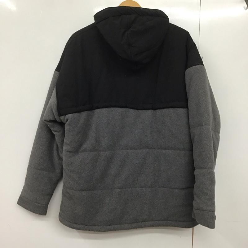 バートン BURTON ジャケット、上着 ジャケット、ブレザー ジップアップジャケット パーカージャケット アウター M ロゴ、文字 黒 / ブラック / X 灰 / グレー /  メンズ USED 古着 中古 10143112