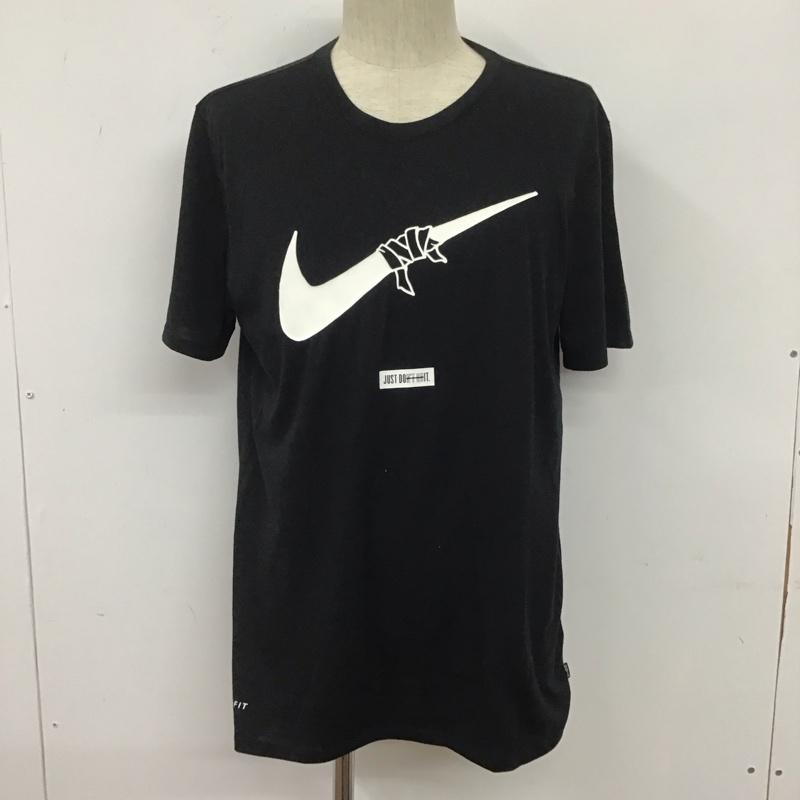 ナイキ NIKE Tシャツ 半袖 AH6498-010 DRI-FIT BLEND JDQ SWOOSH TEE L プリント X ロゴ、文字 黒 / ブラック /  メンズ USED 古着 中古 10108001