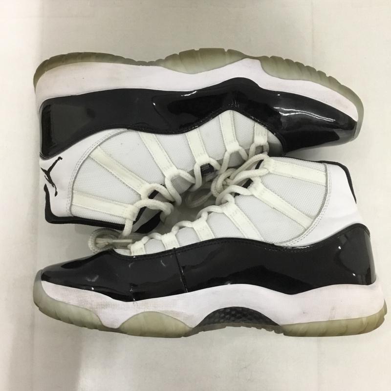 ナイキ NIKE スニーカー スニーカー 378037-100 AIR JORDAN 11 RETRO 28.5cm 箱有 28.5cm ワンポイント 白 / ホワイト / X 黒 / ブラック /  メンズ USED 古着 中古 10142704