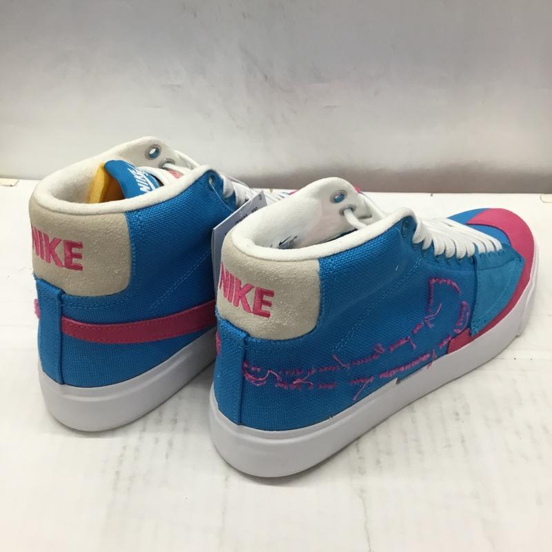 ナイキ NIKE スニーカー スニーカー CI3833 400 SB ZOOM BLAZER MID EDGE 28cm 箱有 28.0cm ロゴ、文字 水色 / ライトブルー / X 桃 / ピンク /  メンズ USED 古着 中古 10107861