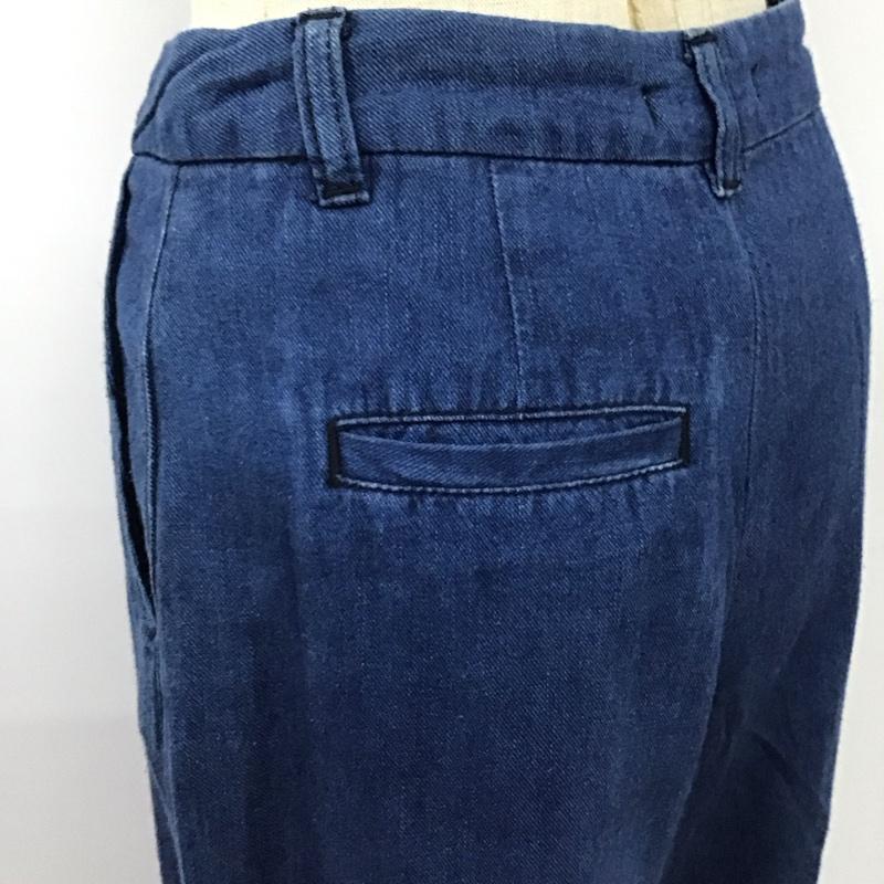 マウジー MOUSSY ボトムス ボトムス 0108SW30-1900 ワイドパンツ ガウチョパンツ 1 無地 インディゴ / インディゴ /  レディース USED 古着 中古 10117735