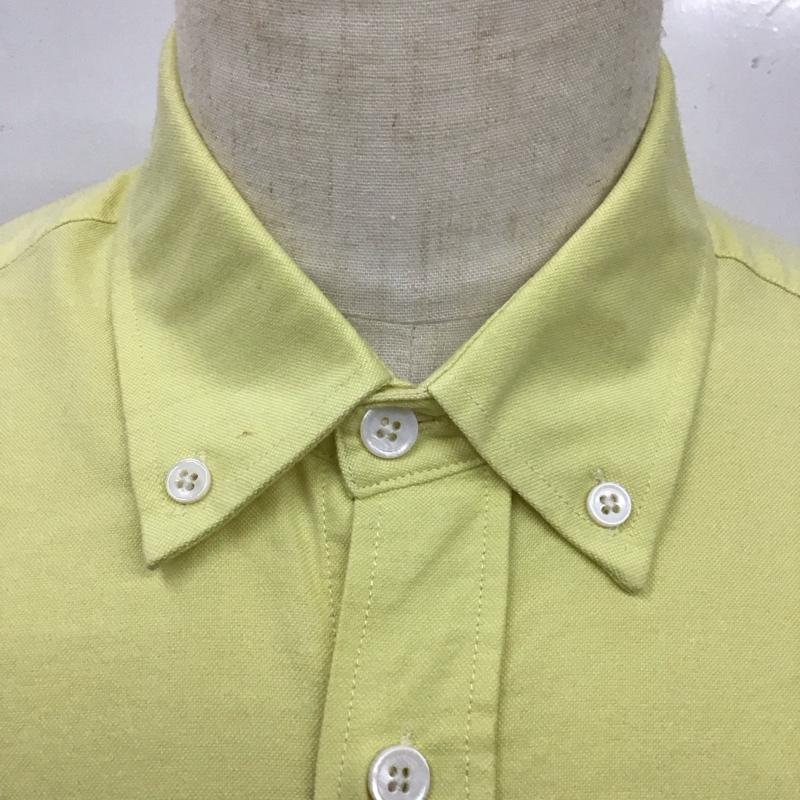 サタデーズサーフニューヨークシティー SATURDAYS SURF NYC シャツ、ブラウス 半袖 ボタンダウン コットン S 無地 黄 / イエロー /  メンズ USED 古着 中古 10113082
