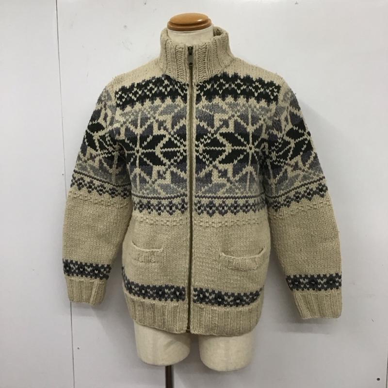 エディーバウアー Eddie Bauer ジャケット、上着 ジャケット、ブレザー ジップアップニットジャケット カラーニットジャケット アウター 古着 M プリント マルチカラー / マルチカラー /  メンズ USED 古着 中古 10112548