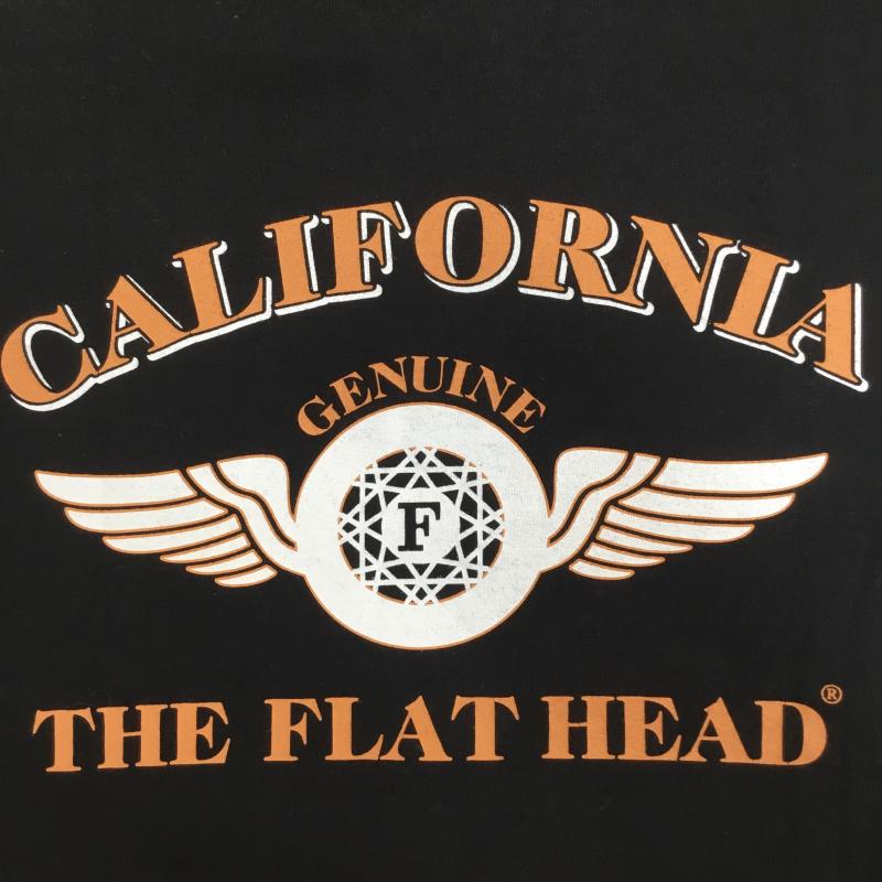 フラットヘッド The Flat Head Tシャツ 半袖 The Flat Head Buco コラボT 半袖 Tシャツ 38 ロゴ、文字 X プリント 黒 / ブラック /  メンズ USED 古着 中古 10129791