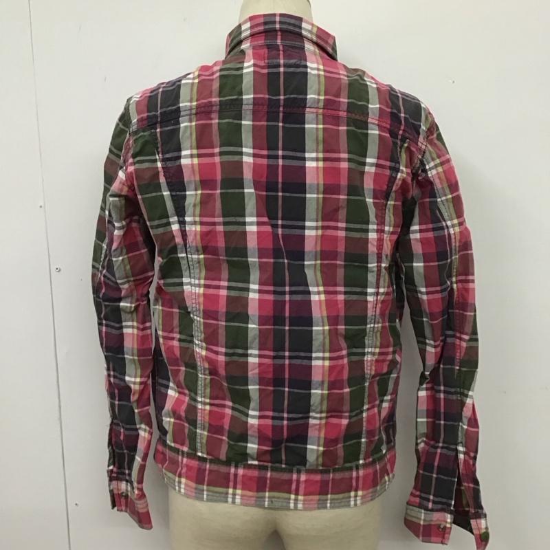 リー Lee シャツ、ブラウス 長袖 ジップアップシャツ チェックシャツ 長袖シャツ カラージャケット L チェック マルチカラー / マルチカラー /  メンズ USED 古着 中古 10107675
