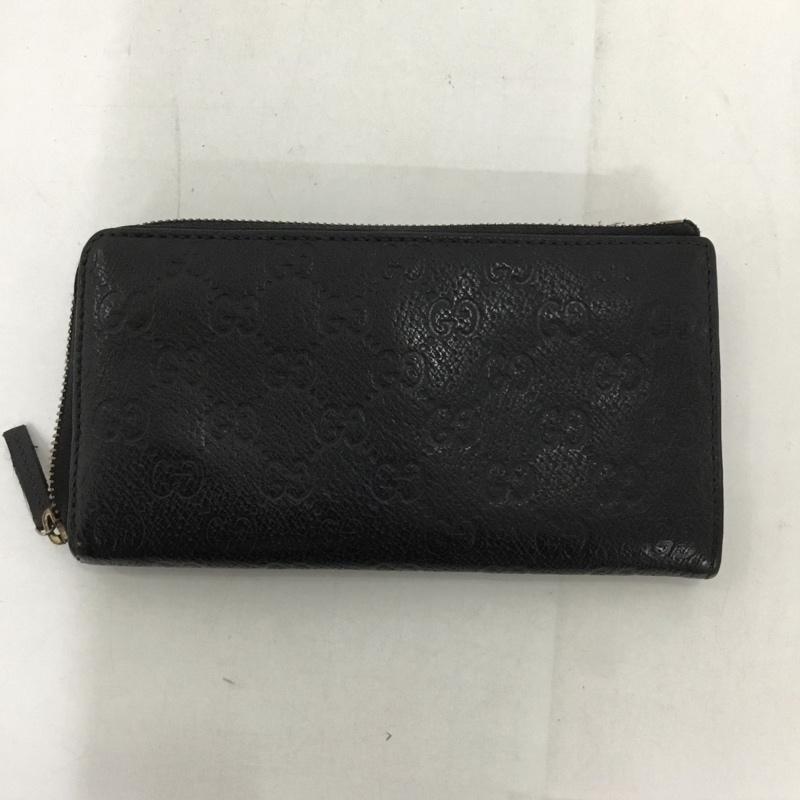 グッチ GUCCI 財布 長財布 L 総柄 黒 / ブラック /  メンズ USED 古着 中古 10128831