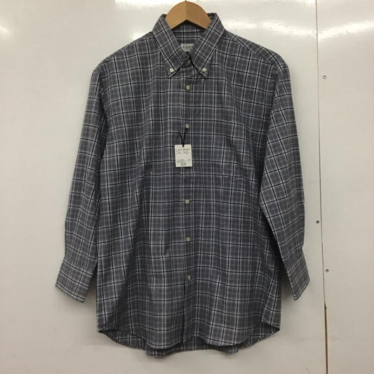 ランバン LANVIN シャツ、ブラウス 長袖 長袖シャツ チェックシャツ カラーシャツ ボタンダウンシャツ L チェック マルチカラー / マルチカラー /  メンズ USED 古着 中古 10145261
