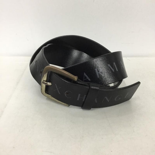 アルマーニエクスチェンジ ARMANI EXCHANGE ベルト・バックル ベルト レザー 28 ロゴ、文字 黒 / ブラック /  メンズ USED 古着 中古 10138017