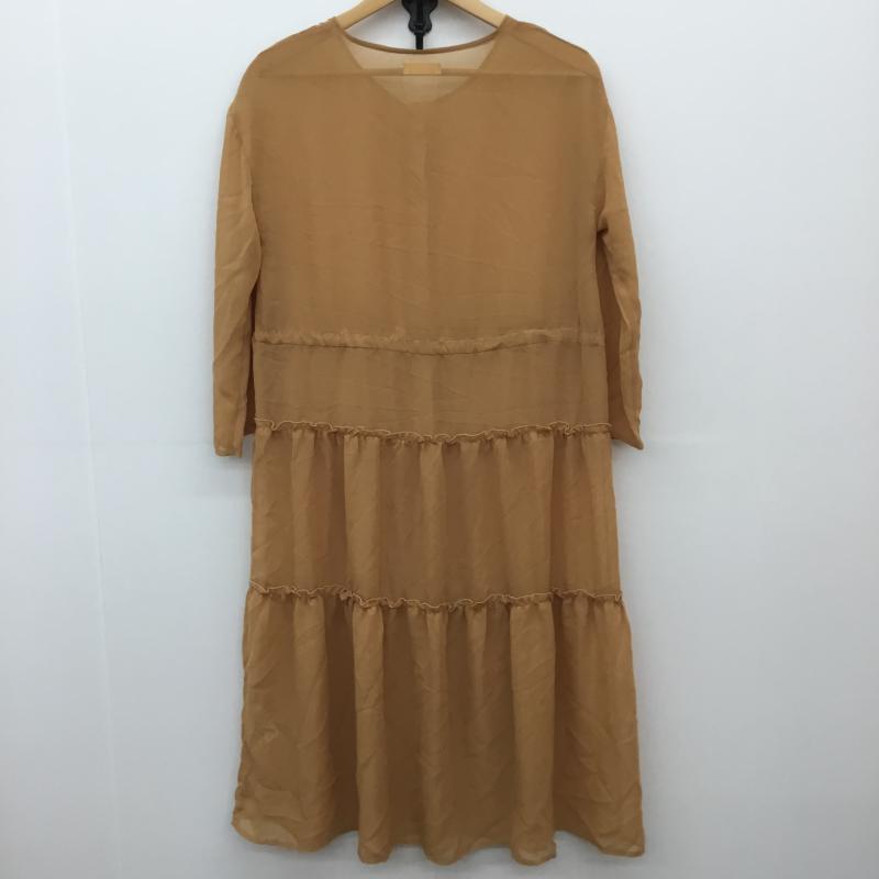 アースミュージックアンドエコロジー earth music&ecology ワンピース ロングスカート FREE 無地 橙 / オレンジ /  レディース USED 古着 中古 10069118