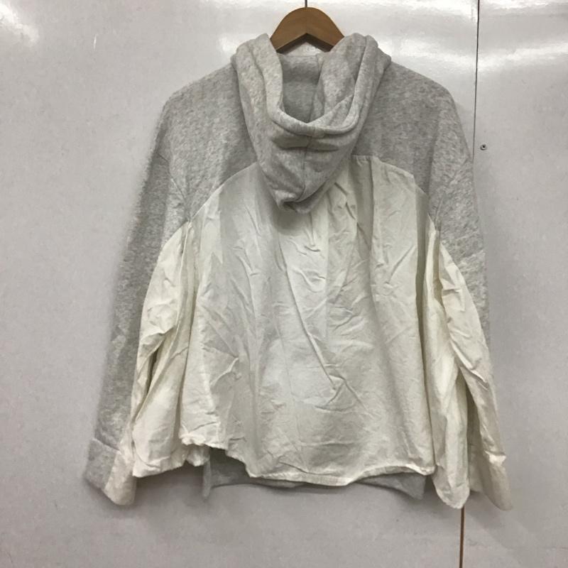 ザラ ZARA パーカー 長袖 M 無地 灰 / グレー /  レディース USED 古着 中古 10142297
