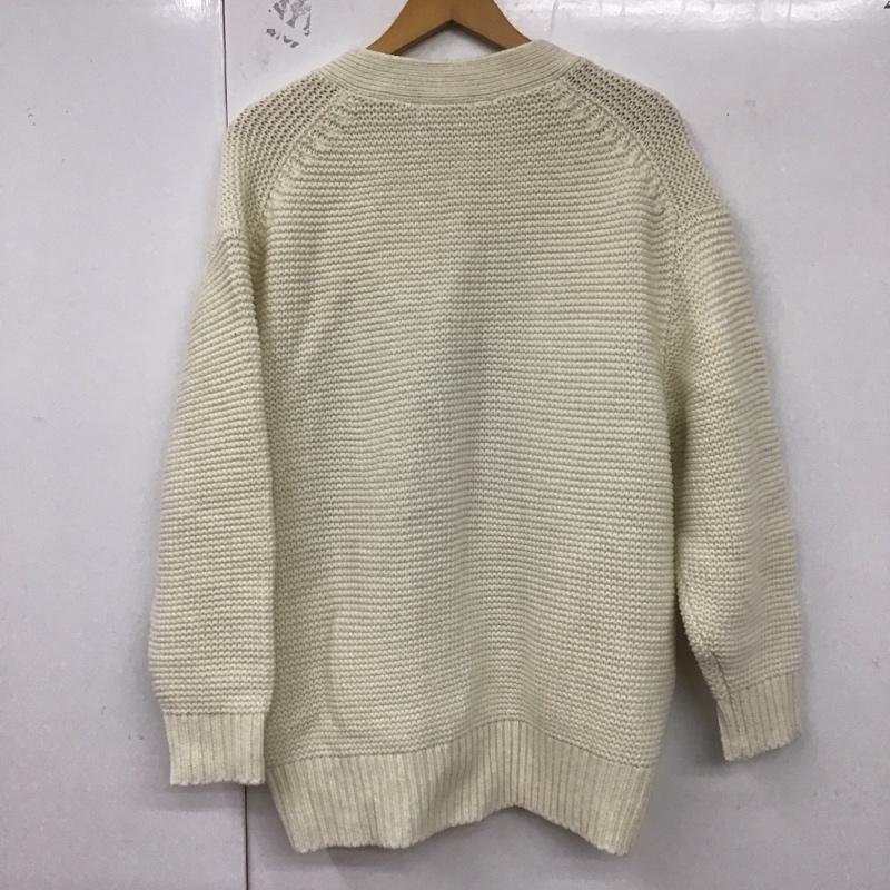 ニコアンド niko and... カーディガン 長袖 FREE 無地 白 / ホワイト /  レディース USED 古着 中古 10129714