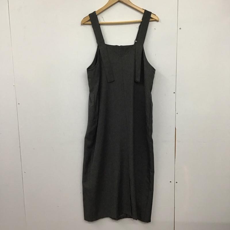 レプシィム LEPSIM ジャンパースカート ジャンパースカート LPS90467RM 2WAY 前後着 ジャンスカ FREE 無地 灰 / グレー /  レディース USED 古着 中古 10145949