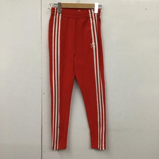 アディダス adidas ボトムス ボトムス DH2716 トラックパンツ ジャージ イージー ラインパンツ M 無地 赤 / レッド /  レディース USED 古着 中古 10129778