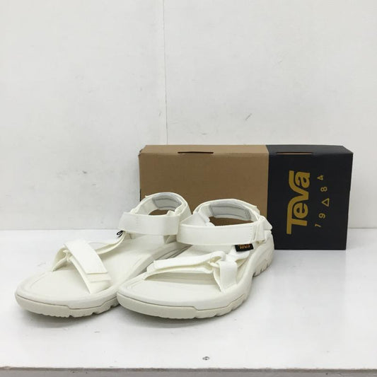 テバ Teva サンダル サンダル FM1223K 24.0cm ロゴ、文字 白 / ホワイト /  レディース USED 古着 中古 10135132