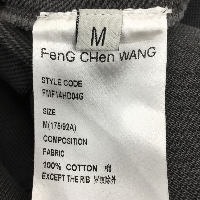 ＵＳフルギ US古着 パーカー 長袖 feng chen wang FMF14HD04G M ロゴ、文字 ダークグレー / ダークグレー / X チャコールグレー / チャコールグレー /  メンズ USED 古着 中古 10142207