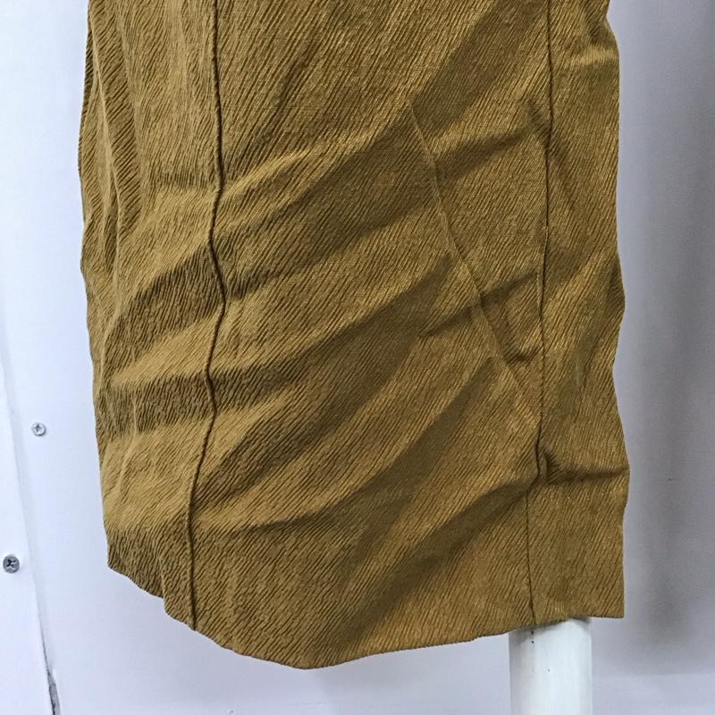 ジーナシス JEANASIS ボトムス ボトムス JS050642MC バックスリットフレアパンツ M 無地 マスタード / マスタード /  レディース USED 古着 中古 10116507