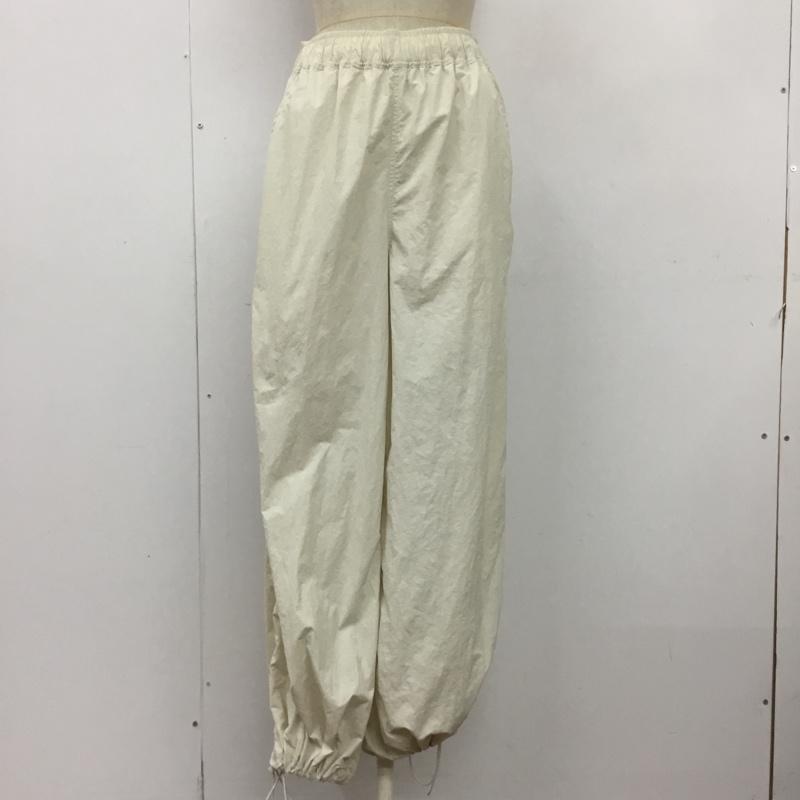 ローリーズファーム LOWRYS FARM パンツ ワークパンツ、ペインターパンツ ワイドパンツ カジュアルパンツ ワークパンツ ナイロンパンツ FREE 無地 白 / ホワイト /  レディース USED 古着 中古 10118571