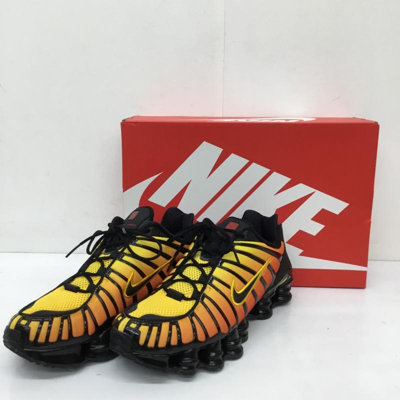 ナイキ NIKE スニーカー スニーカー AV3595-004 Shox TL Sunrise 26.0cm ロゴ、文字 黒 / ブラック / X 赤 / レッド /  メンズ USED 古着 中古 10133949