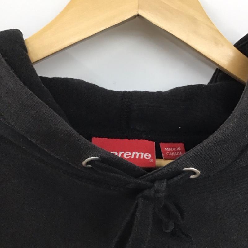 シュプリーム Supreme パーカー 長袖 プルオーバーパーカー スウェット L ロゴ、文字 黒 / ブラック /  メンズ USED 古着 中古 10145876