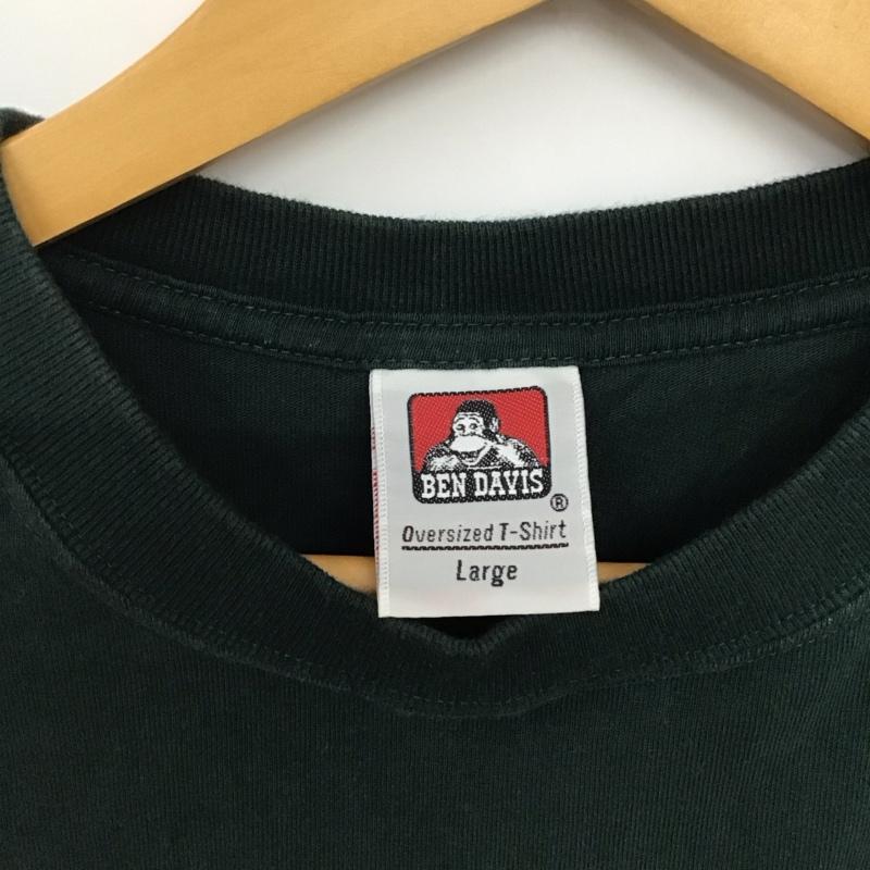 ベンデイビス BEN DAVIS Tシャツ 半袖 半袖カットソー プリントTシャツ クルーネックカットソー L プリント 緑 / グリーン /  メンズ USED 古着 中古 10133631