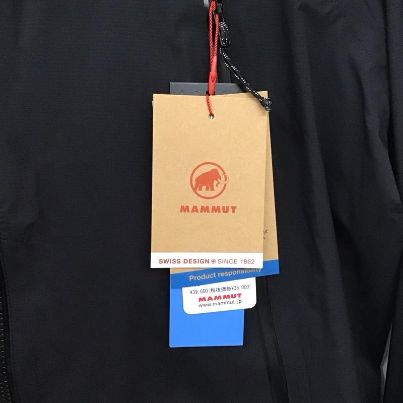 マムート Mammut ジャケット、上着 ジャケット、ブレザー 1010-32070 マサオライト2.0HSフードジャケット ジップアップジャケット M ロゴ、文字 黒 / ブラック /  メンズ USED 古着 中古 10131380