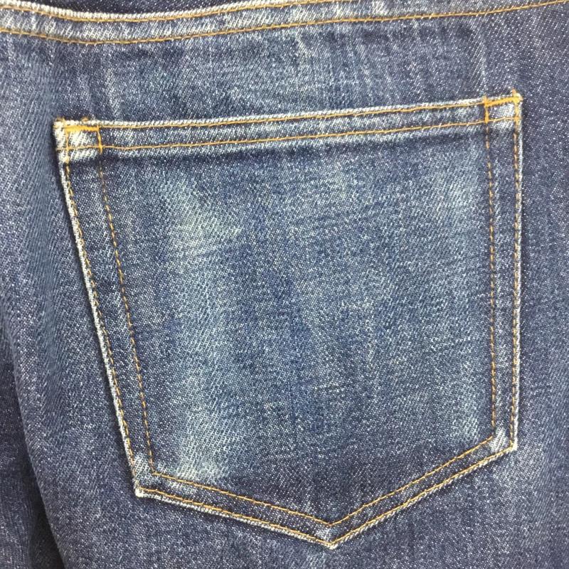 アーペーセー A.P.C. パンツ デニム、ジーンズ 日本製 ボタンフライ 32 ロゴ、文字 インディゴ / インディゴ /  メンズ USED 古着 中古 10115647