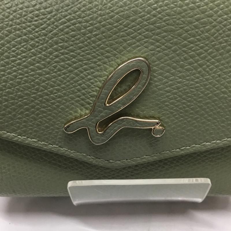 アニエス・ベー agnes b. 財布 コンパクト財布 TAW05-02 ミニウォレット ワンポイント 薄緑 / ライトグリーン /  レディース USED 古着 中古 10111054