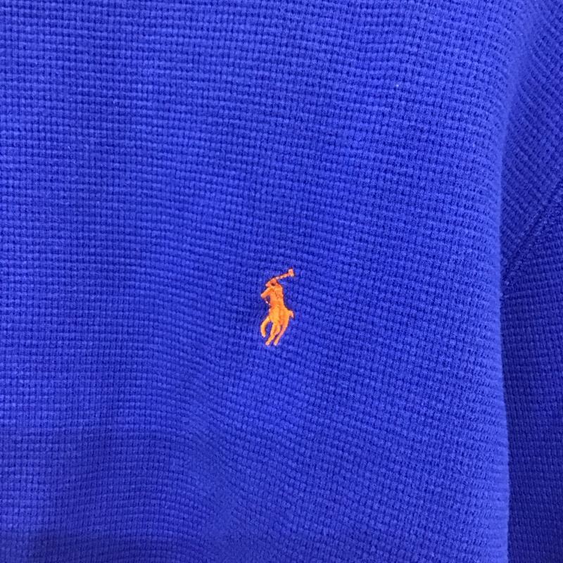 ポロラルフローレン POLO RALPH LAUREN カットソー 長袖 長袖カットソー クルーネックカットソー プリントカットソー L ロゴ、文字 青 / ブルー /  メンズ USED 古着 中古 10147497