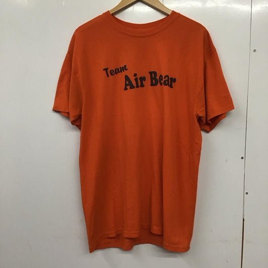 ジャージーズ JERZEES Tシャツ 半袖 半袖カットソー プリントTシャツ クルーネックカットソー L ロゴ、文字 橙 / オレンジ /  メンズ USED 古着 中古 10137352