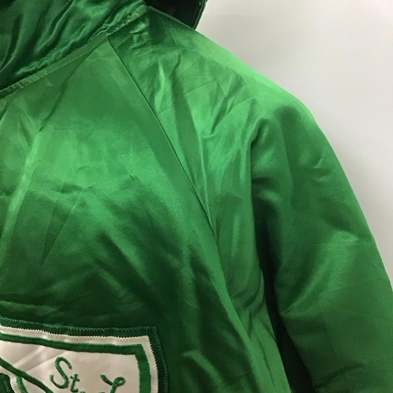 古着 USED ジャケット、上着 ジャンパー、ブルゾン セーラーカラージャケット アウター カジュアルジャケット スカジャン L ロゴ、文字 緑 / グリーン /  メンズ USED 古着 中古 10107237