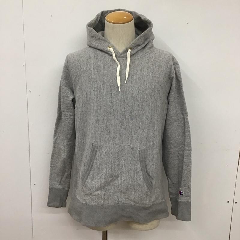 チャンピオン Champion パーカー 長袖 REVERSEWEAVE パーカー 長袖スウェット プルオーバー XL 無地 灰 / グレー /  メンズ USED 古着 中古 10109312