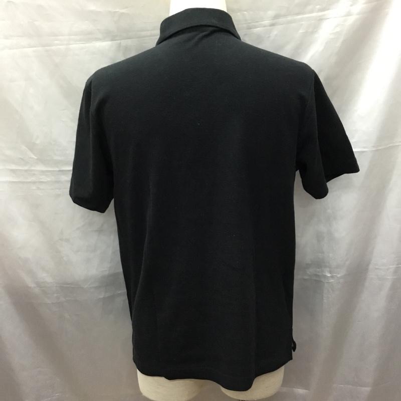ニューバランス New Balance ポロシャツ 半袖 K584NB449C ハーフジップ L ロゴ、文字 黒 / ブラック /  メンズ USED 古着 中古 10115541