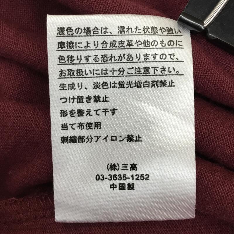 ゴースローキャラバン go slow caravan Tシャツ 半袖 3 ロゴ、文字 黒 / ブラック / X 白 / ホワイト / X えんじ / ワインレッド /  レディース USED 古着 中古 10137591