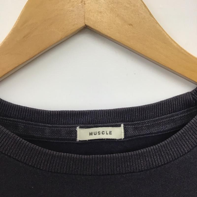 アバクロンビーアンドフィッチ ABERCROMBIE&FITCH Tシャツ 半袖 半袖カットソー プリントTシャツ クルーネックカットソー L ロゴ、文字 紺 / ネイビー /  メンズ USED 古着 中古 10132081