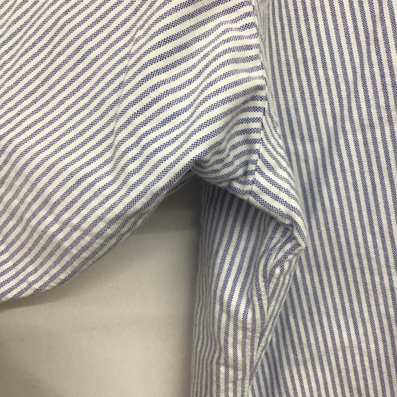 ポロバイラルフローレン Polo by RALPH LAUREN シャツ、ブラウス 半袖 半袖シャツ プリントシャツ ポケットシャツ L ロゴ、文字 白 / ホワイト / X 水色 / ライトブルー /  メンズ USED 古着 中古 10141244