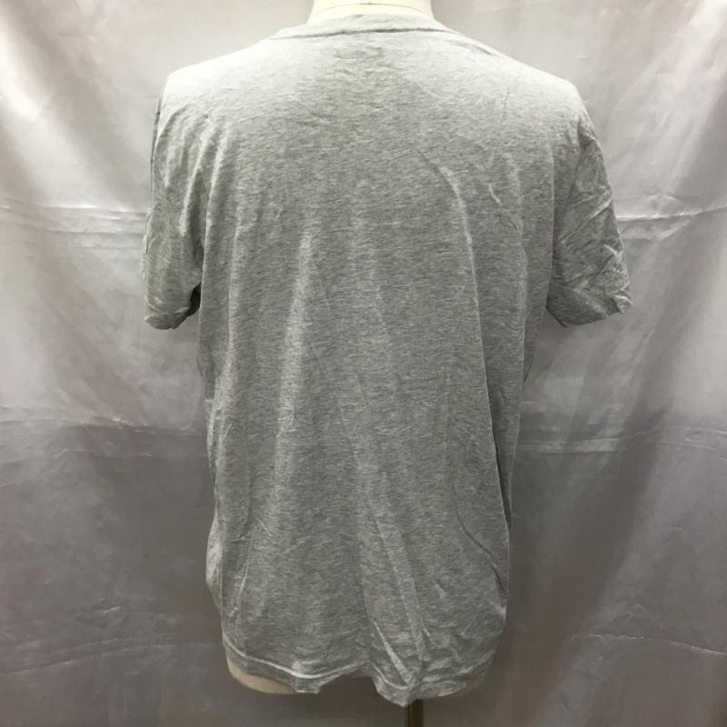 ディーゼル DIESEL Tシャツ 半袖 半袖カットソー プリントTシャツ クルーネックカットソー L ロゴ、文字 灰 / グレー /  メンズ USED 古着 中古 10114158