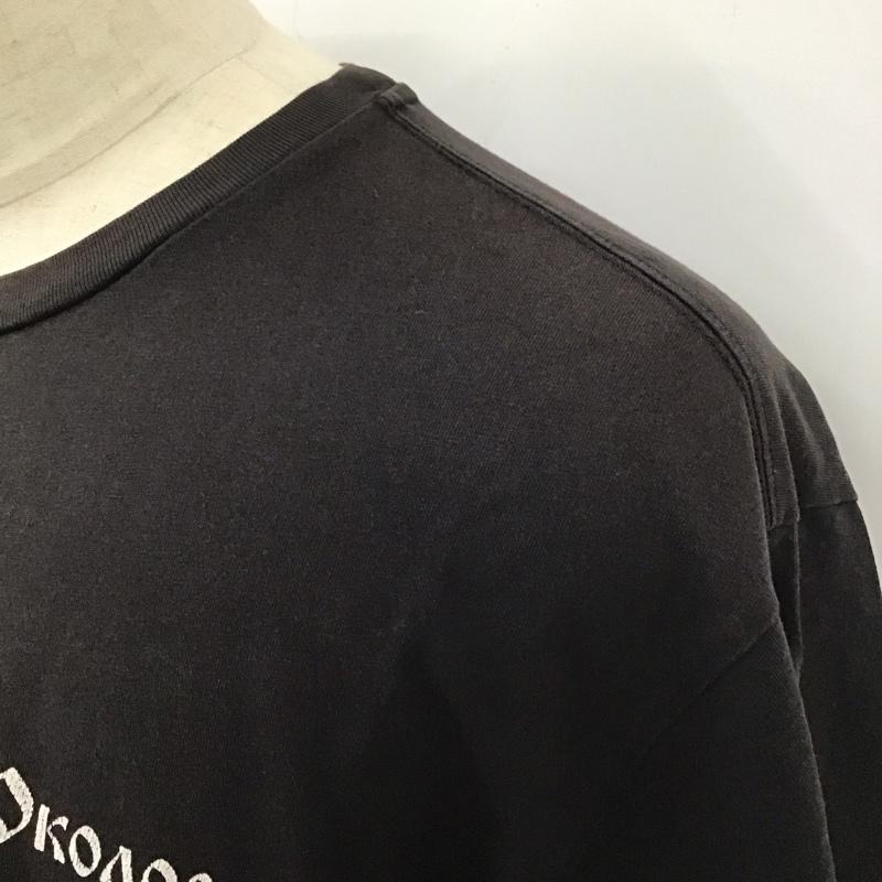 ゴーシャラブチンスキー Gosha Rubchinskiy Tシャツ 半袖 半袖カットソー プリントTシャツ クルーネックカットソー rowa py64nhcknn S ロゴ、文字 黒 / ブラック /  メンズ USED 古着 中古 10119010