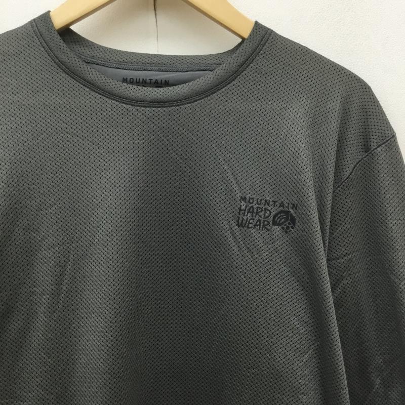 マウンテン ハード ウェアー MOUNTAIN HARDWEAR カットソー 長袖 OM9997 L ロゴ、文字 カーキ / カーキ /  メンズ USED 古着 中古 10139059