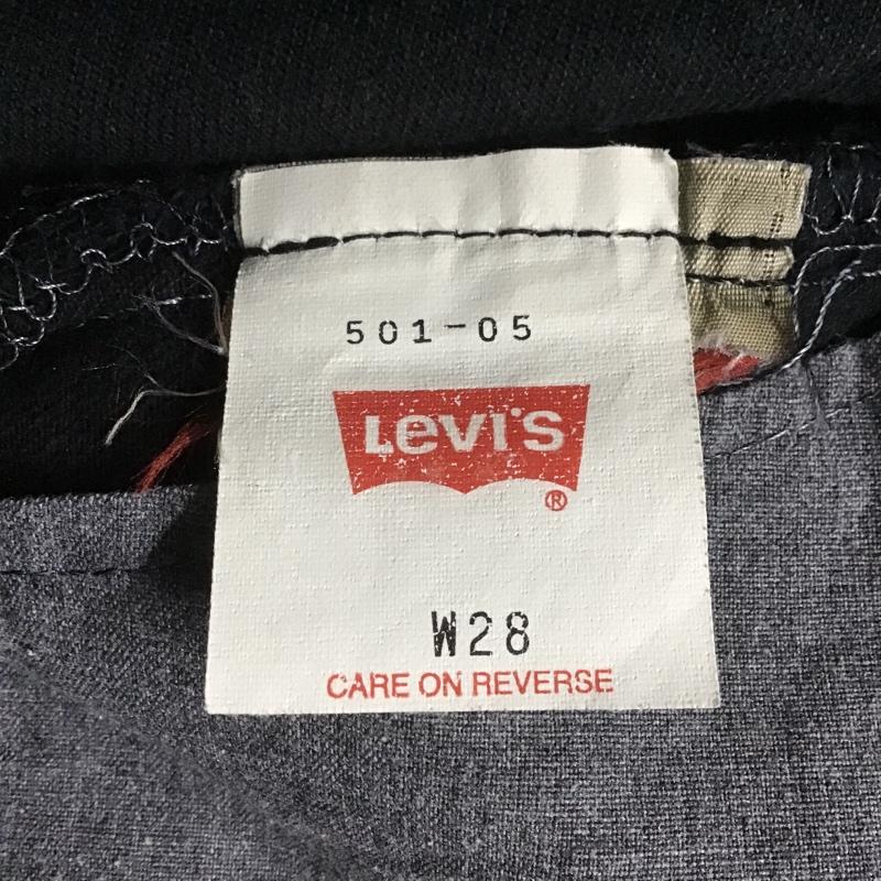 リーバイス Levi s パンツ デニム、ジーンズ USA製 2000年 後染め 28インチ 無地 黒 / ブラック /  メンズ USED 古着 中古 10105731