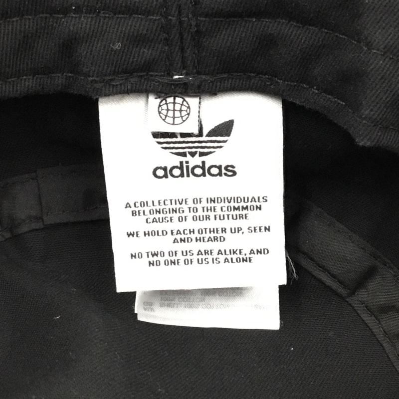 アディダス adidas 帽子 ハット IC8346 バケットハット ロゴ、文字 黒 / ブラック /  メンズ USED 古着 中古 10105756
