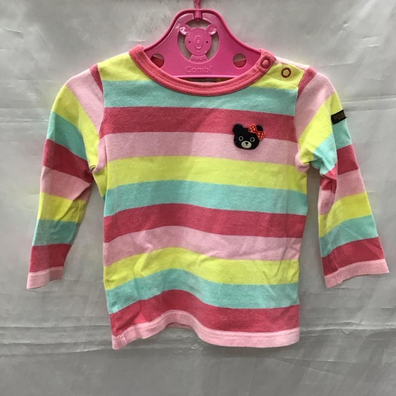 ダブルB Double B Tシャツ 長袖 80cm ボーダー柄 マルチカラー / マルチカラー /  ガールズ USED 古着 中古 10116785