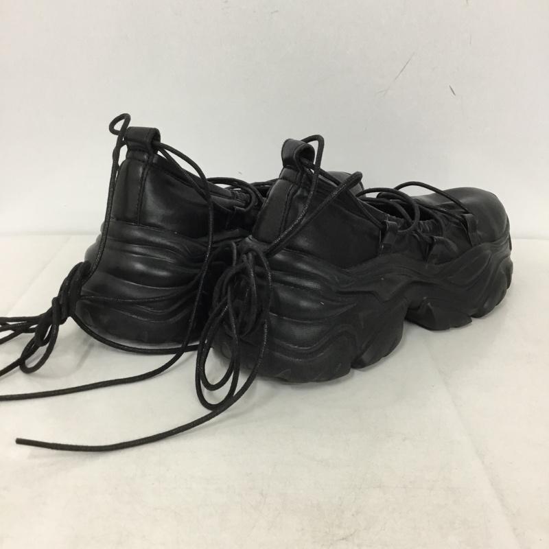 ジーナシス JEANASIS スニーカー スニーカー レースアップバレエスニーカー M 無地 黒 / ブラック /  レディース USED 古着 中古 10145605