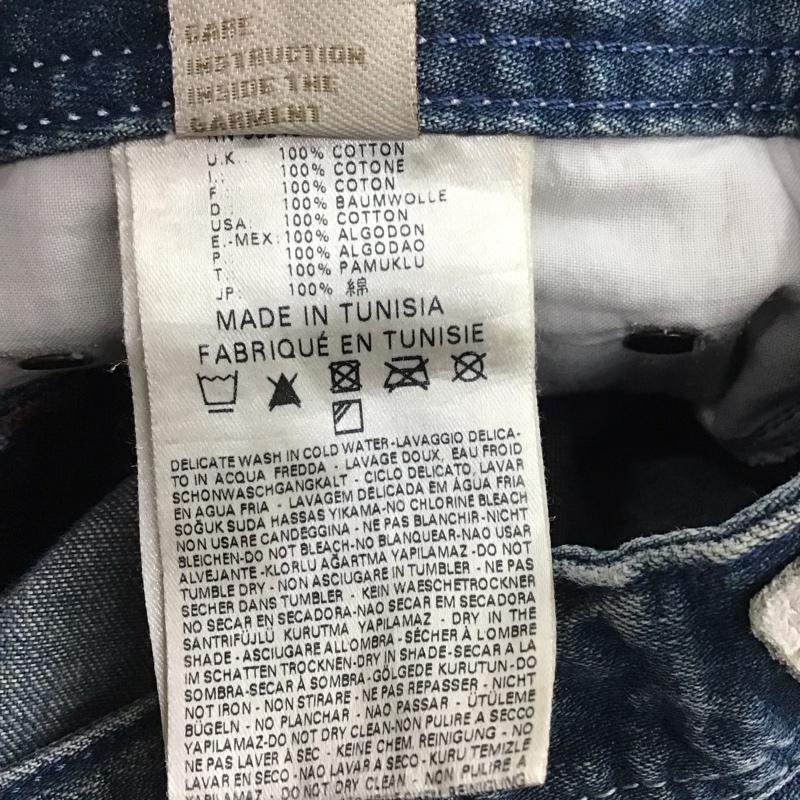 ディーゼル DIESEL パンツ デニム、ジーンズ デニムパンツ スリムパンツ カジュアルパンツ 33インチ ダメージ加工 インディゴ / インディゴ /  メンズ USED 古着 中古 10136633