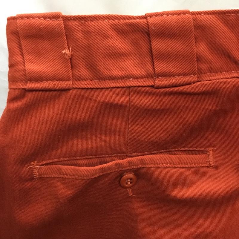 ディッキーズ Dickies パンツ ワークパンツ、ペインターパンツ ワークパンツ ワイドパンツ カジュアルパンツ skateboading 31インチ ロゴ、文字 橙 / オレンジ /  メンズ USED 古着 中古 10121986